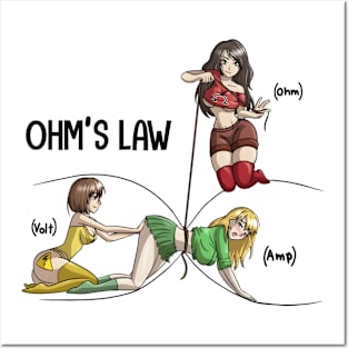 Ohms Law Electricity Posters and Art